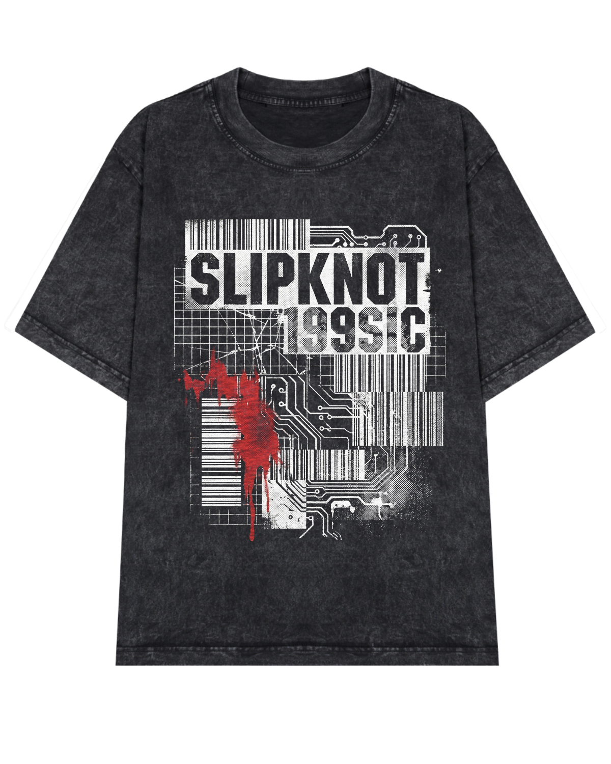 Slipknot 1999 Anniversary Vintage Nu Metal Industrial Bootleg Washed - Image 3