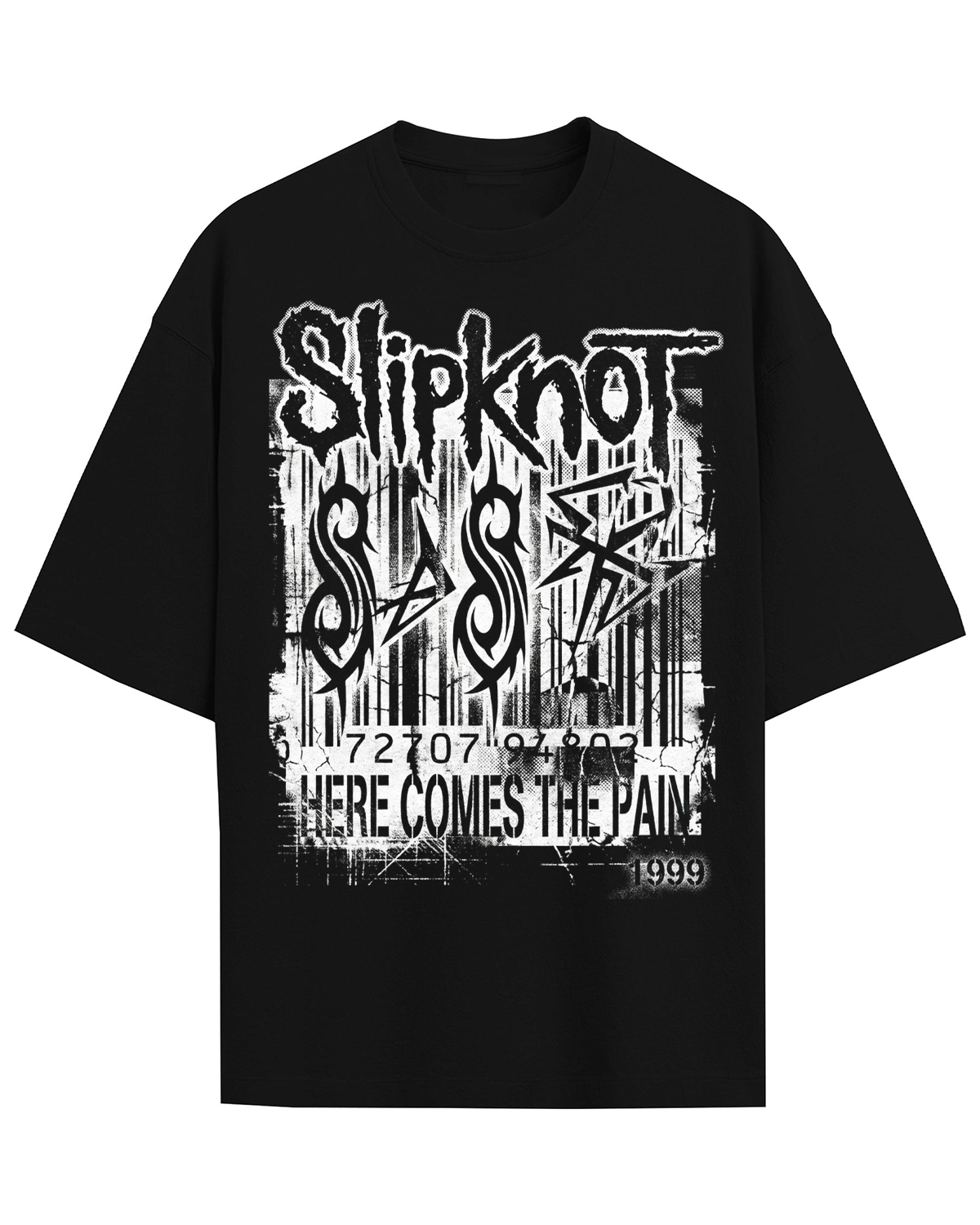 Slipknot 25th Anniversary Vintage 1999 Nu Metal Bootleg Washed Industrial
