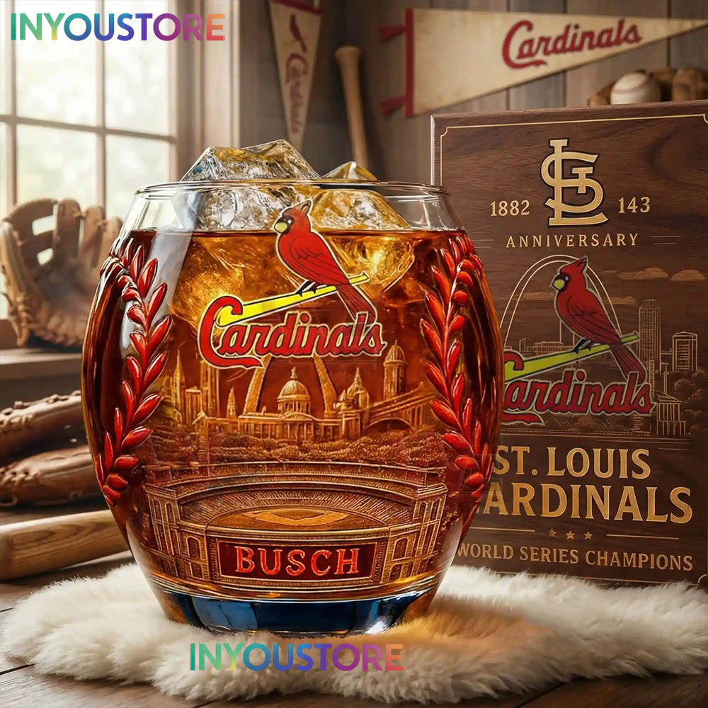 St. Louis Cardinals 143rd Anniversary Whiskey Glass