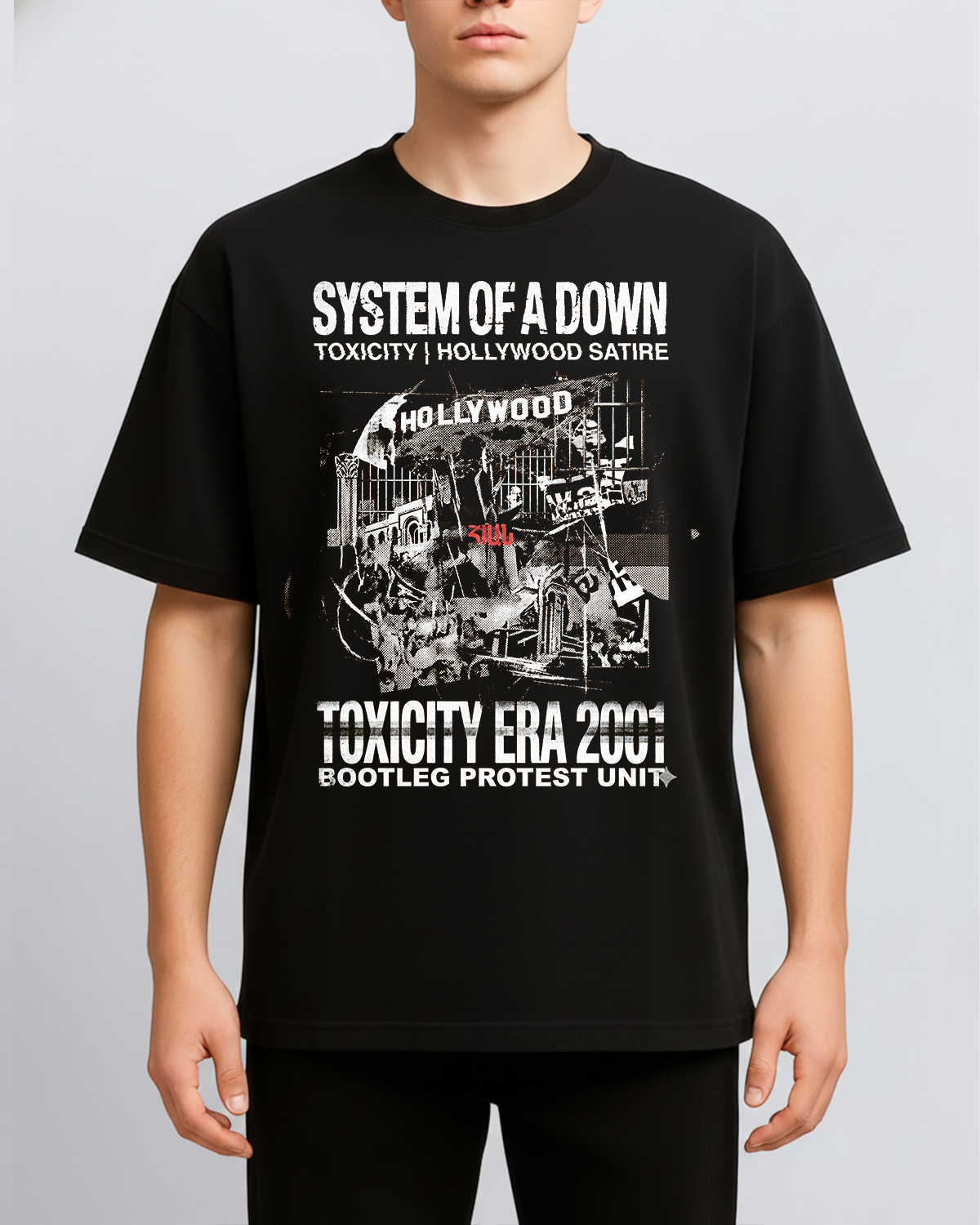 Alternative view of System Of A Down Toxicity Political Nu Metal Vintage Collage Art Bootleg
