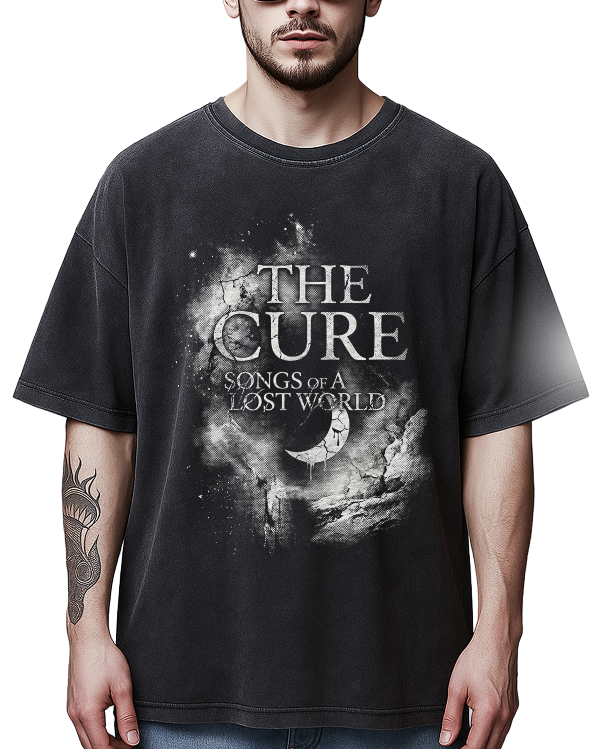 The Cure Lost World Gothic Vintage Post Punk New Wave Bootleg Washed - Image 4