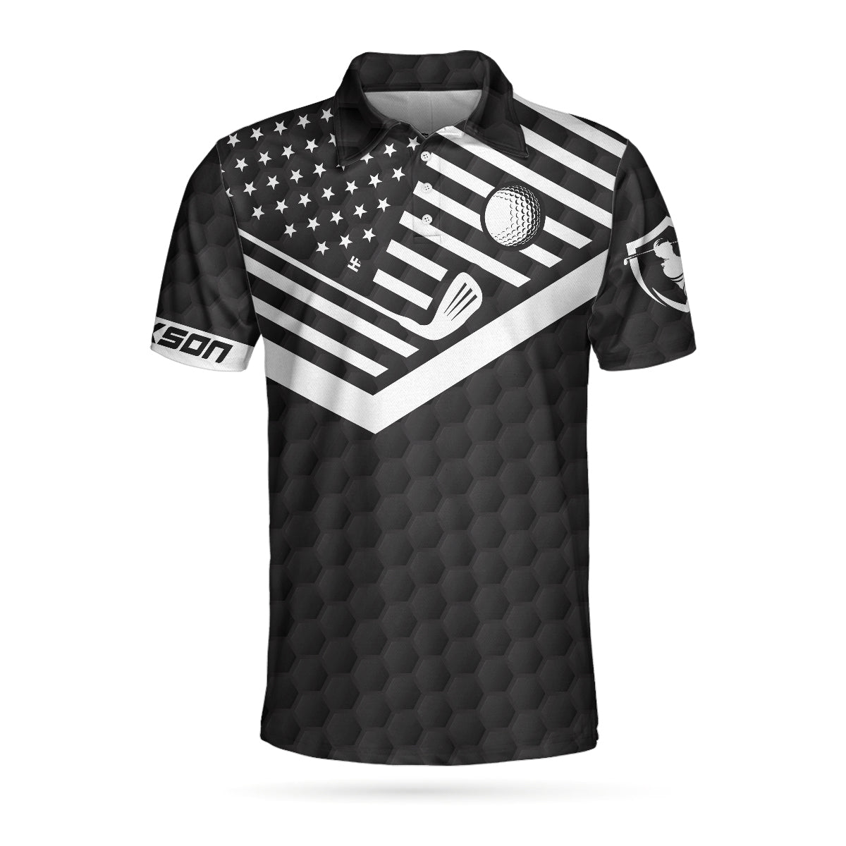 This Is How We Roll Custom Polo Shirt, Personalized Black American Flag Polo Shirt, Camping Shirt For Men