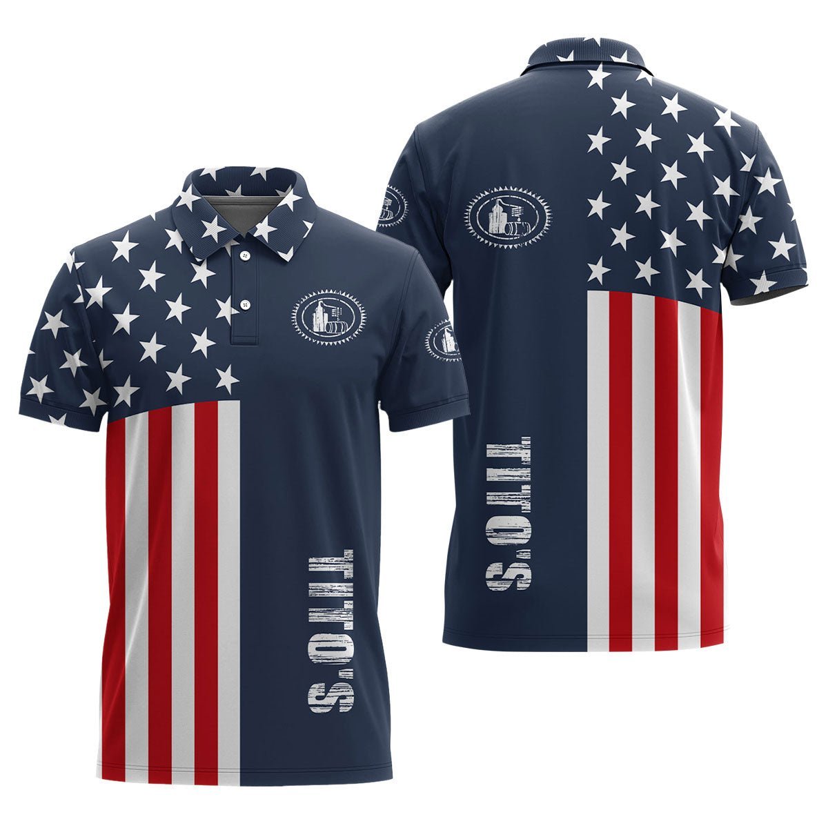 Tito's America Flag Polo Shirt