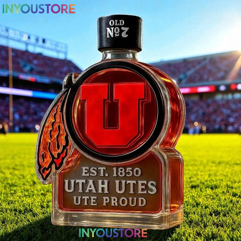 Utah Utes Whiskey Bottle