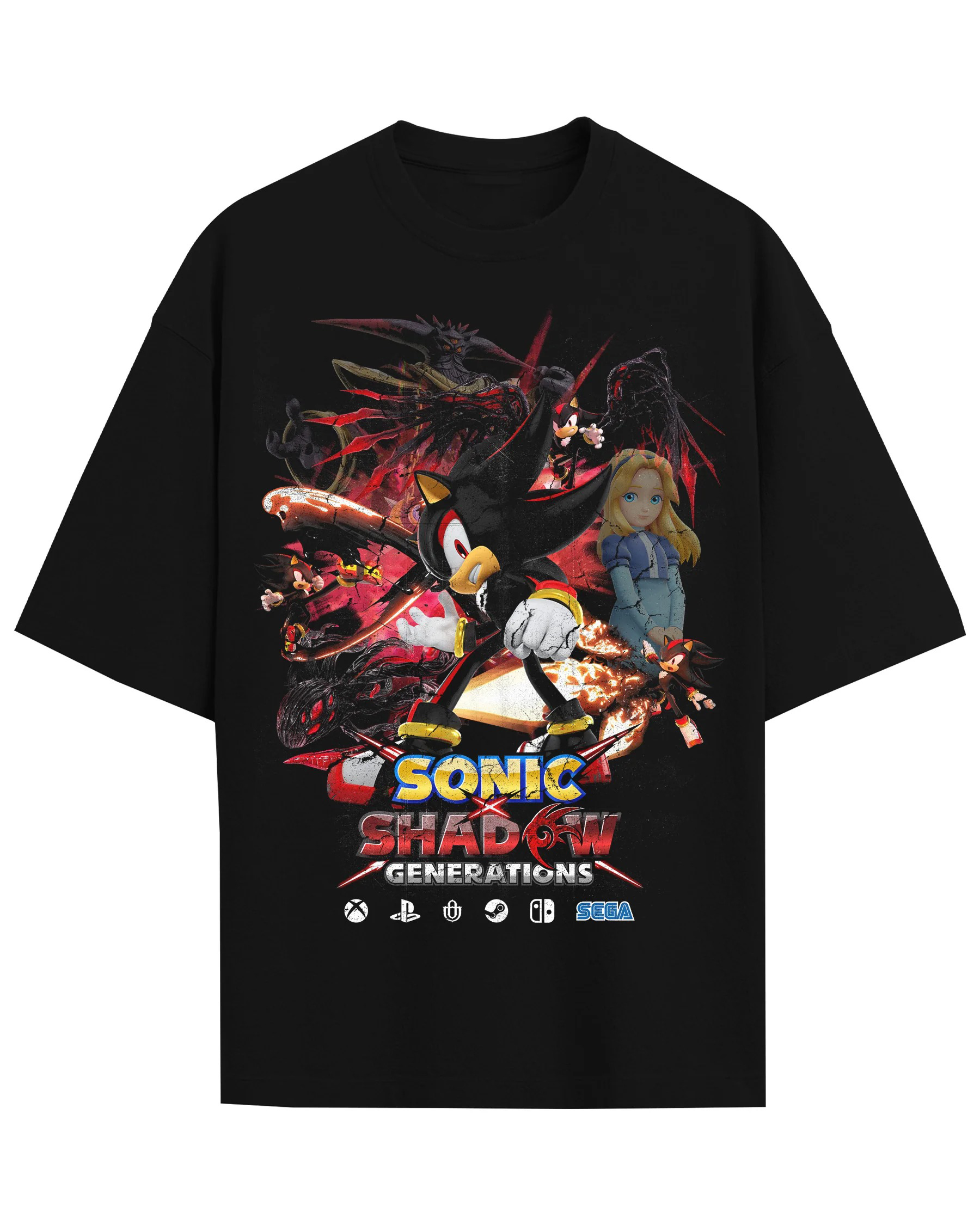 Video Games 'S o n i c x Shadow Generations' T-Shirt
