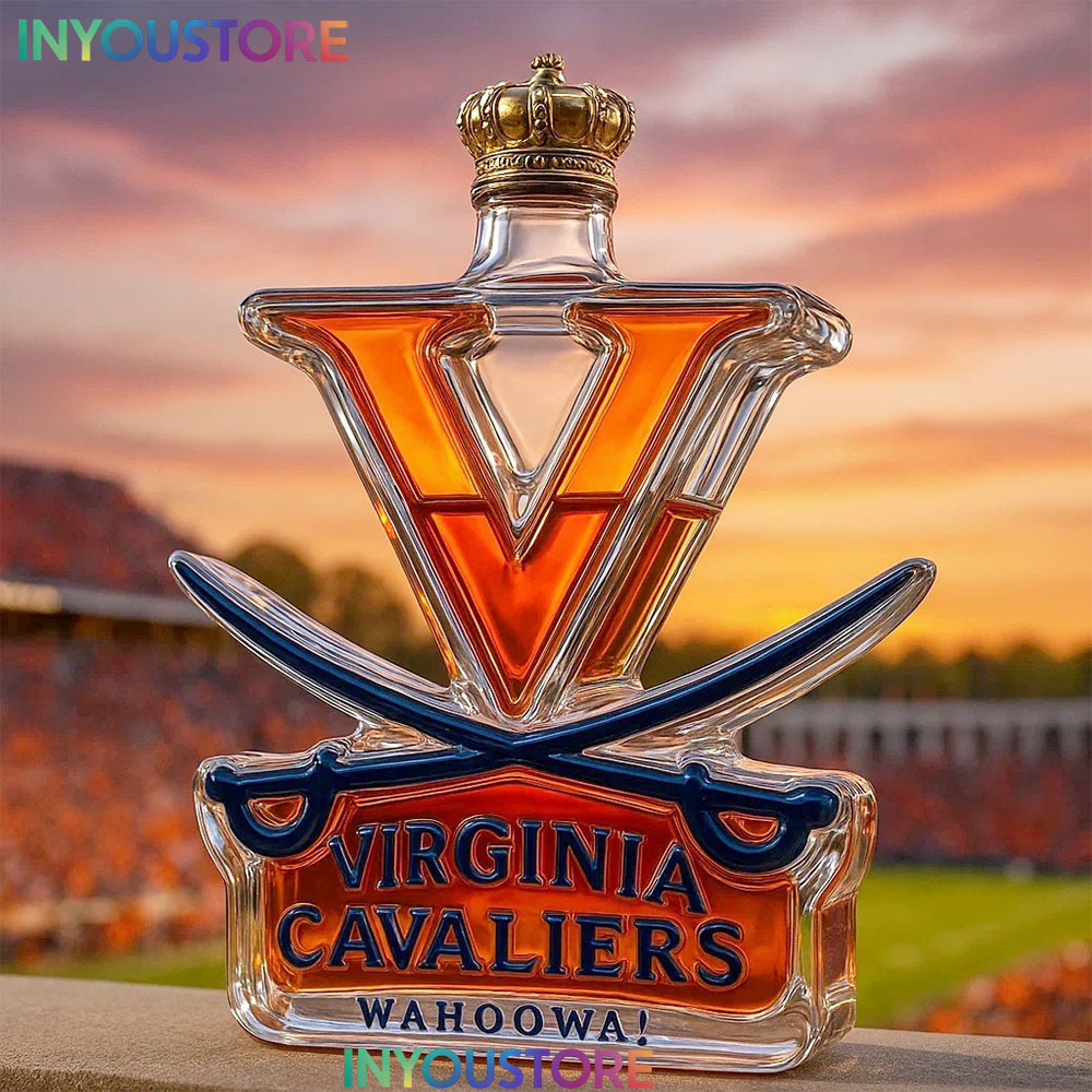 Virginia Cavaliers Limited Edition Christmas Whiskey Bottle